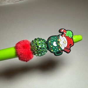 Festive Holiday Gnome Handmade Pen